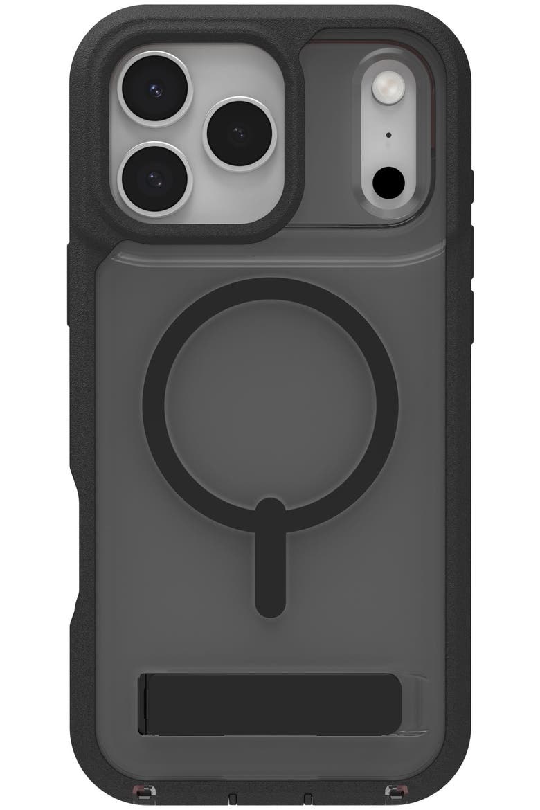 Rainier Snap MagSafe Case with Kickstand, Alternate, color, BLACK
