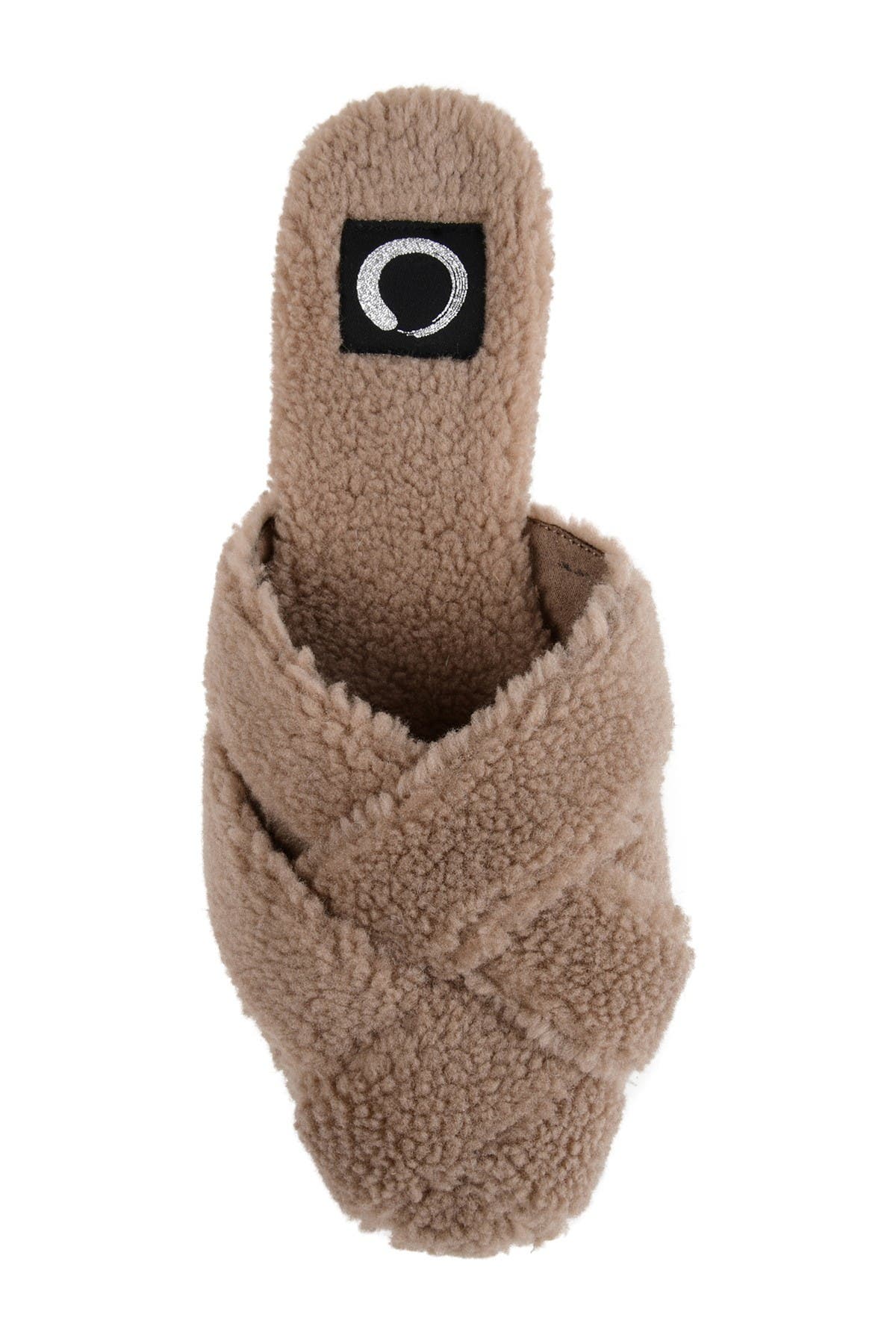 Journee Collection JOURNEE Sereena Faux Fur Slipper, Alternate, color, Tan