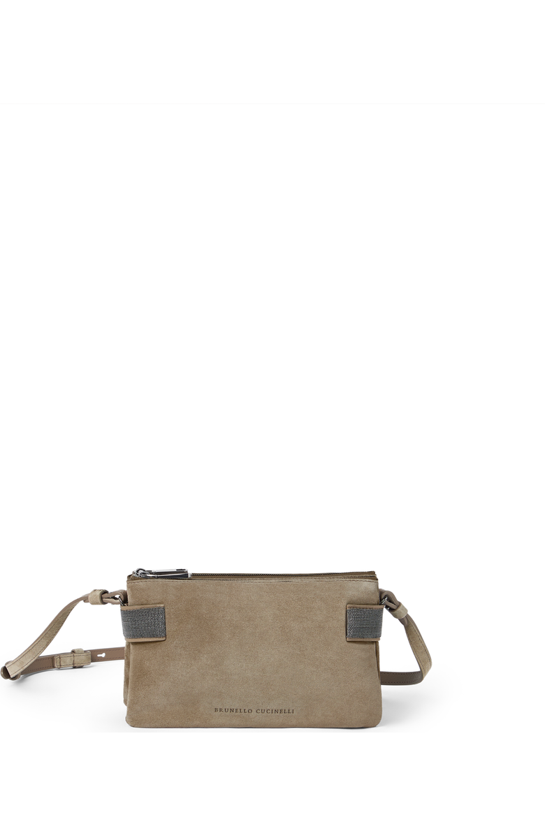 Brunello Cucinelli Essence mini shoulder bag, Main, color, Light Brown