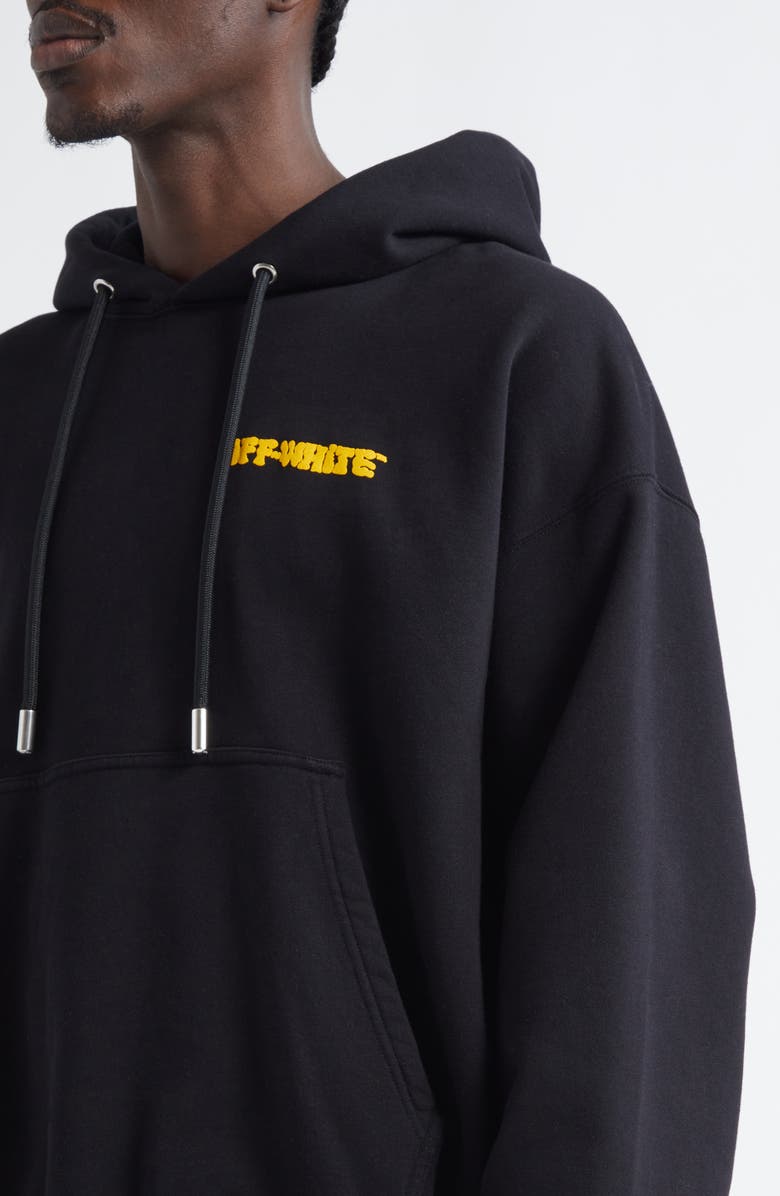 Off-White Puffy Logo Skate Hoodie, Alternate, color,