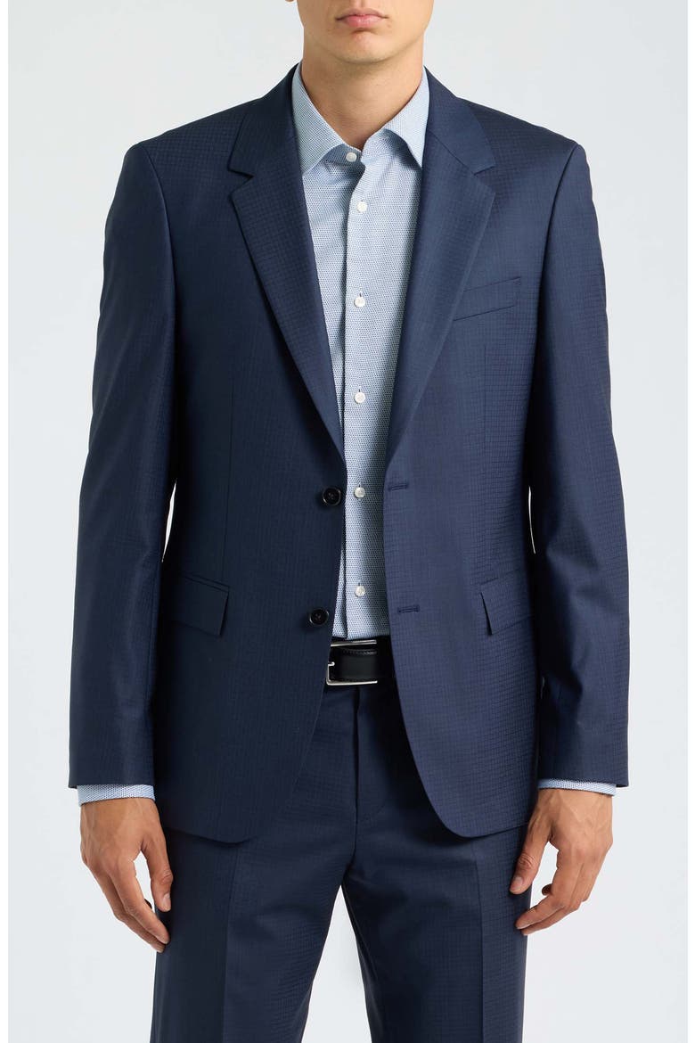 Houston Slim Fit Navy Stretch Wool Blend Suit, Alternate, color, DARK BLUE
