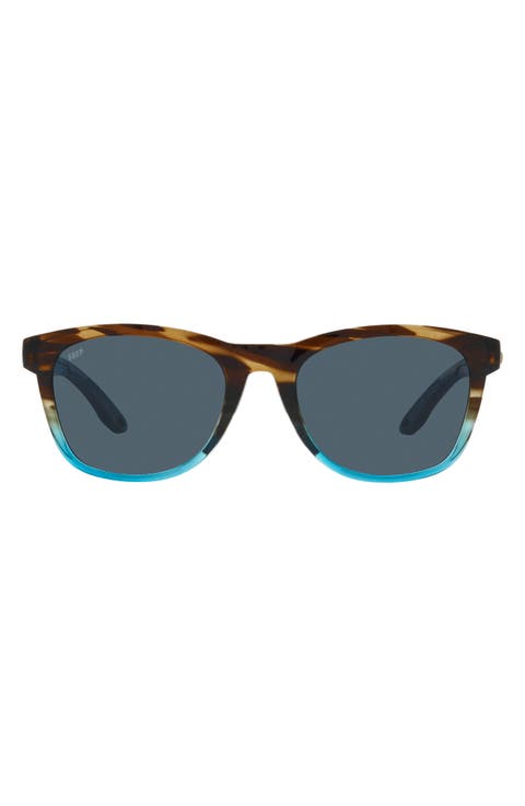 Aleta 54mm Polarized Round Sunglasses