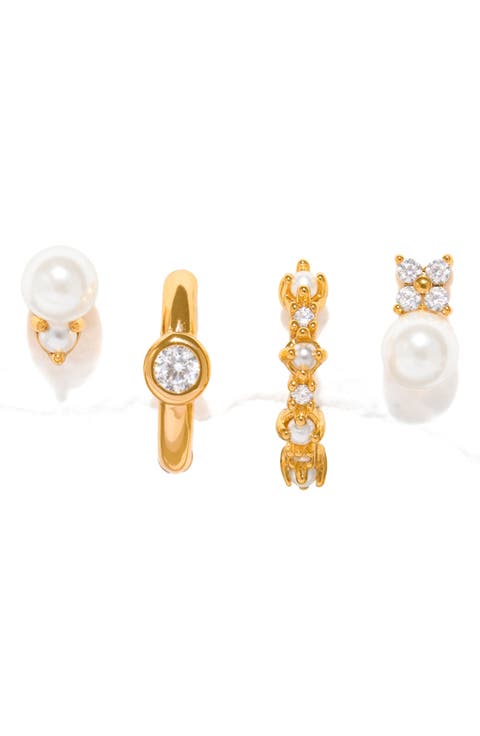 Cozumel Imitation Pearl Earring Set