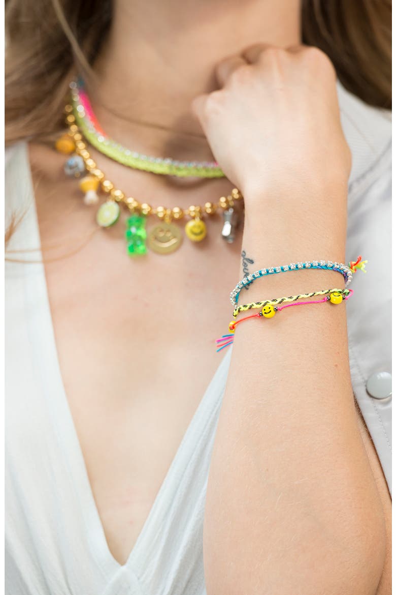 All Smiles On Me Bracelet, Alternate, color, Rainbow