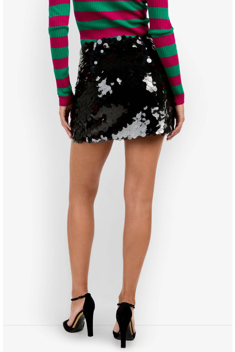 Mini Rico Skirt, Alternate, color, Black