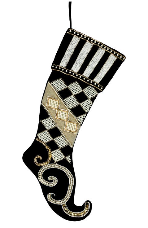 Elegant Check Stocking