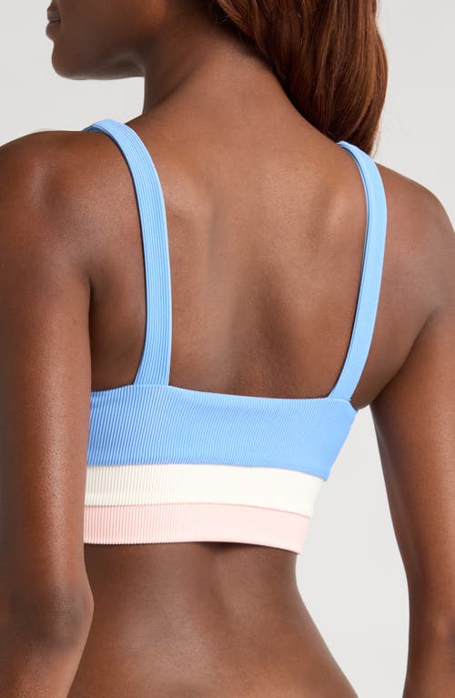 Beach Riot Mackenzie Top In Alps Color Block In Blue