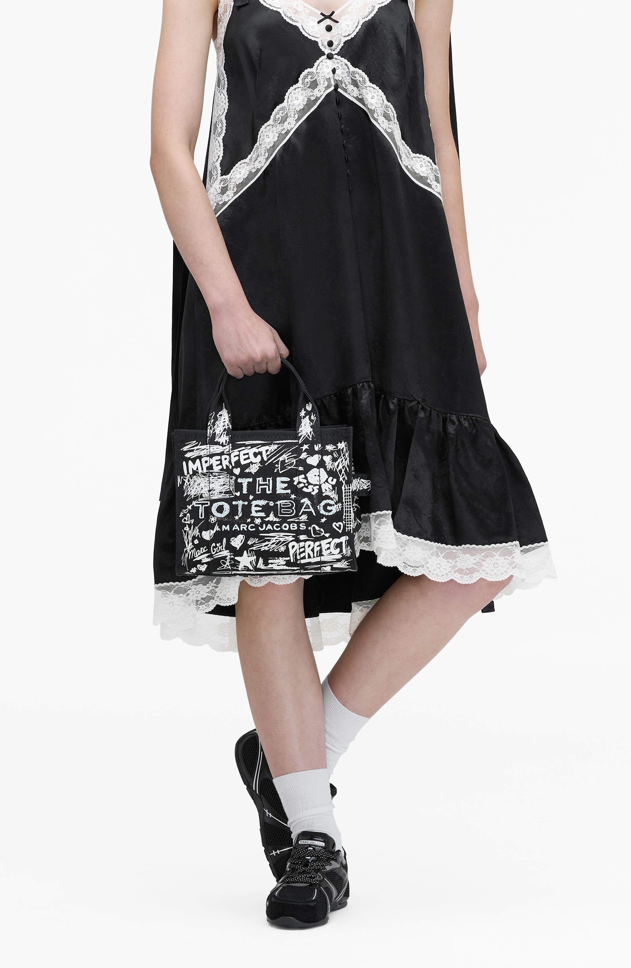 Marc Jacobs The Small Canvas Tote, Alternate, color, Black Multi