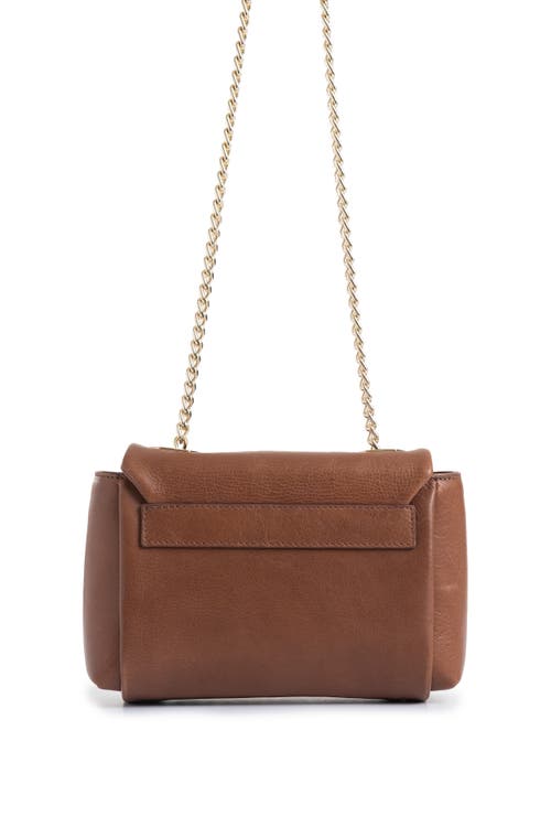 VELEZ VELEZ MINI LILI HANDS-FREE LEATHER BAG WITH METALLIC CHAIN