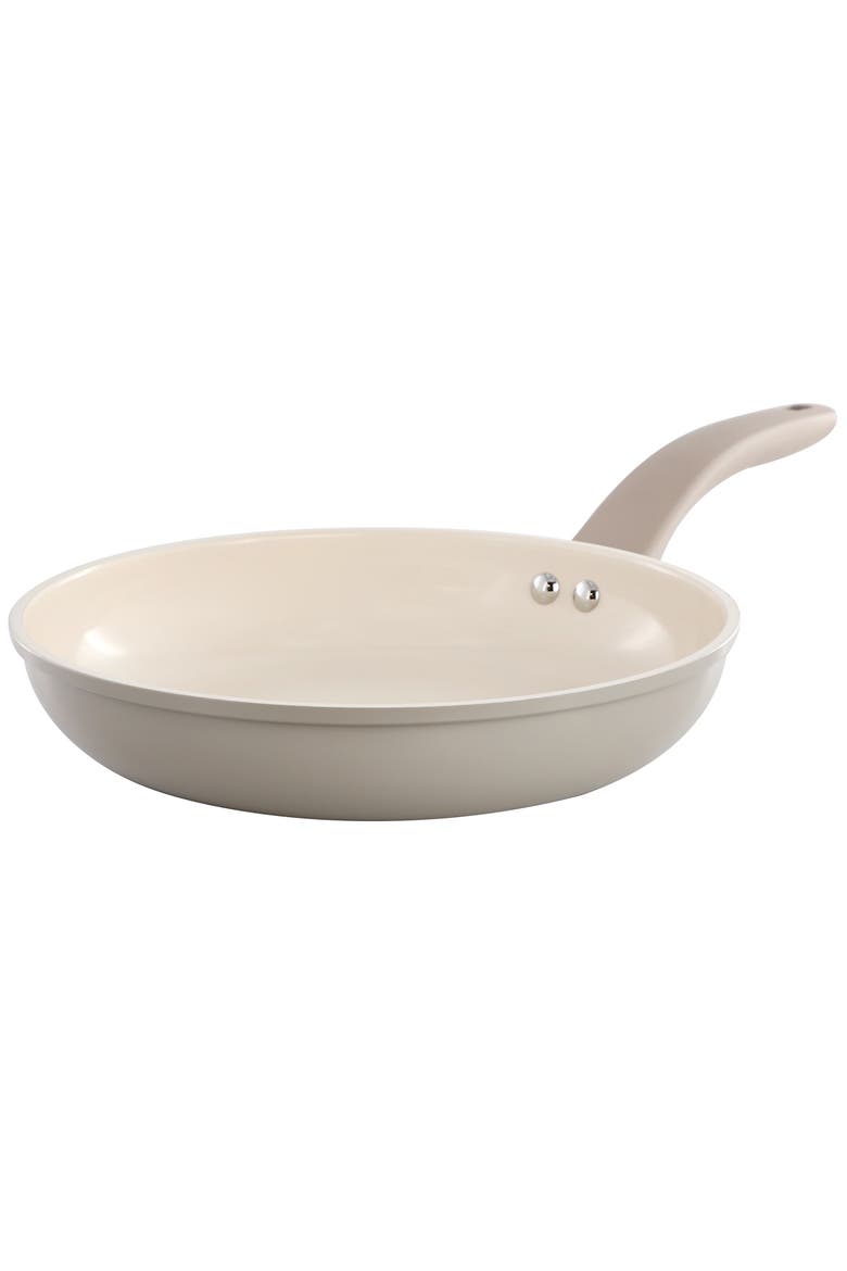 9.5 Inch Ceramic Nonstick Frying Pan, Main, color, Beige