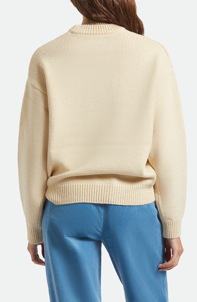 Brixton Ranching Club Crewneck Sweater, Alternate, color, Whitecap