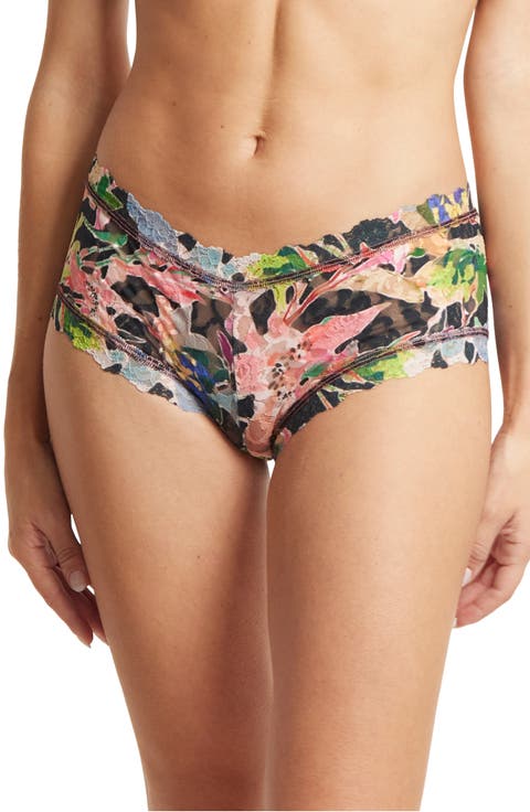 Print Signature Lace Boyshorts