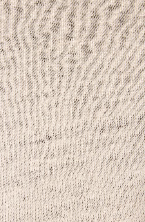 Shop Isabel Marant Honore Linen Graphic T-shirt In Ecru/sand