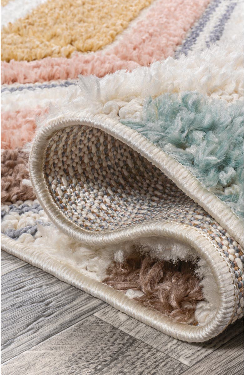 JONATHAN Y Elin Chevron High-Low Area Rug, Alternate, color, Multi/Cream