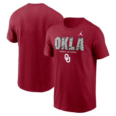 Men's Jordan Brand Crimson Oklahoma Sooners Campus Local T-Shirt