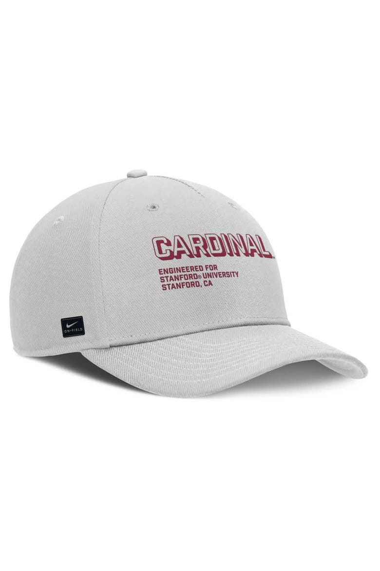 Men's Nike Gray Stanford Cardinal 2025 Sideline Dust Pinched Rise Adjustable Hat, Alternate, color, Gray