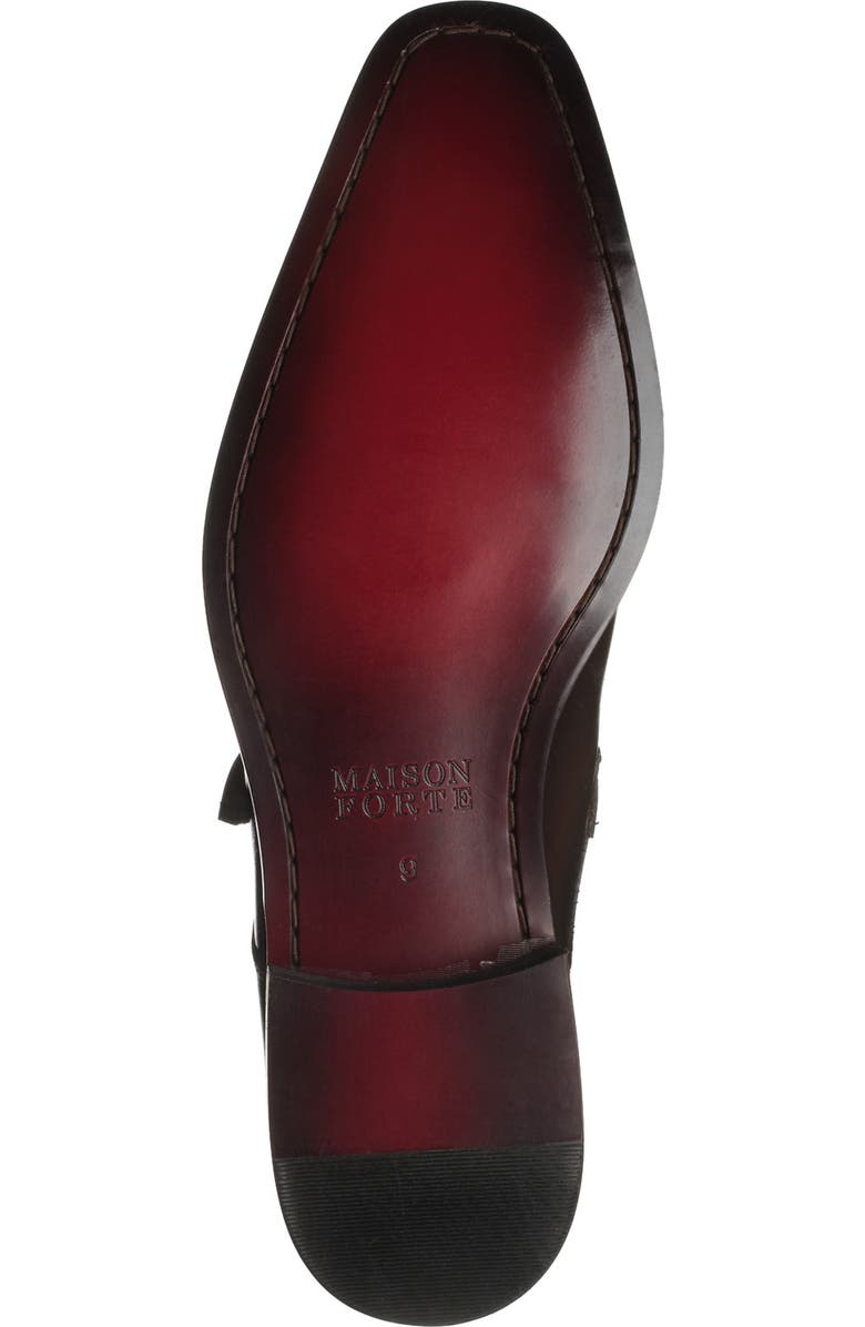 Maison Forte Davos Buckle Strap Leather Loafer, Alternate, color,