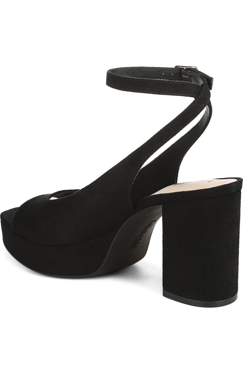 LifeStride Aliyah Ankle Strap Platform Sandal, Alternate, color, Black