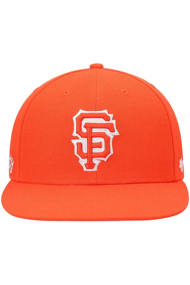 Men's '47 Orange San Francisco Giants 2021 City Connect Captain Snapback Hat, Alternate, color, Orange