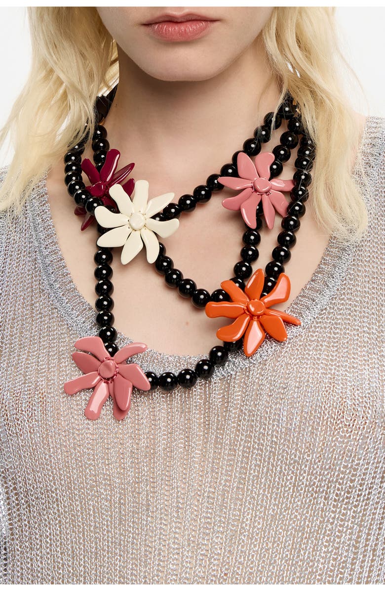 Bimba y Lola Flowers Necklace, Alternate, color, 