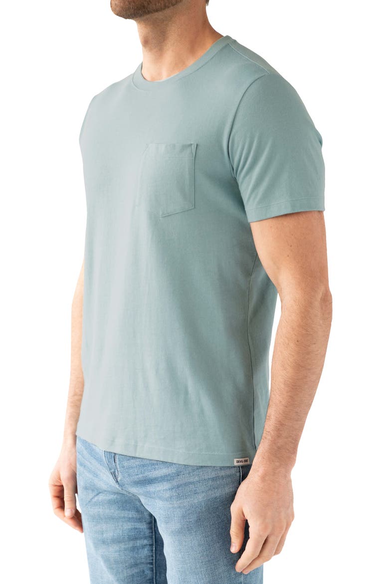 Signature Pocket T-Shirt, Alternate, color, VINTAGE BLUE