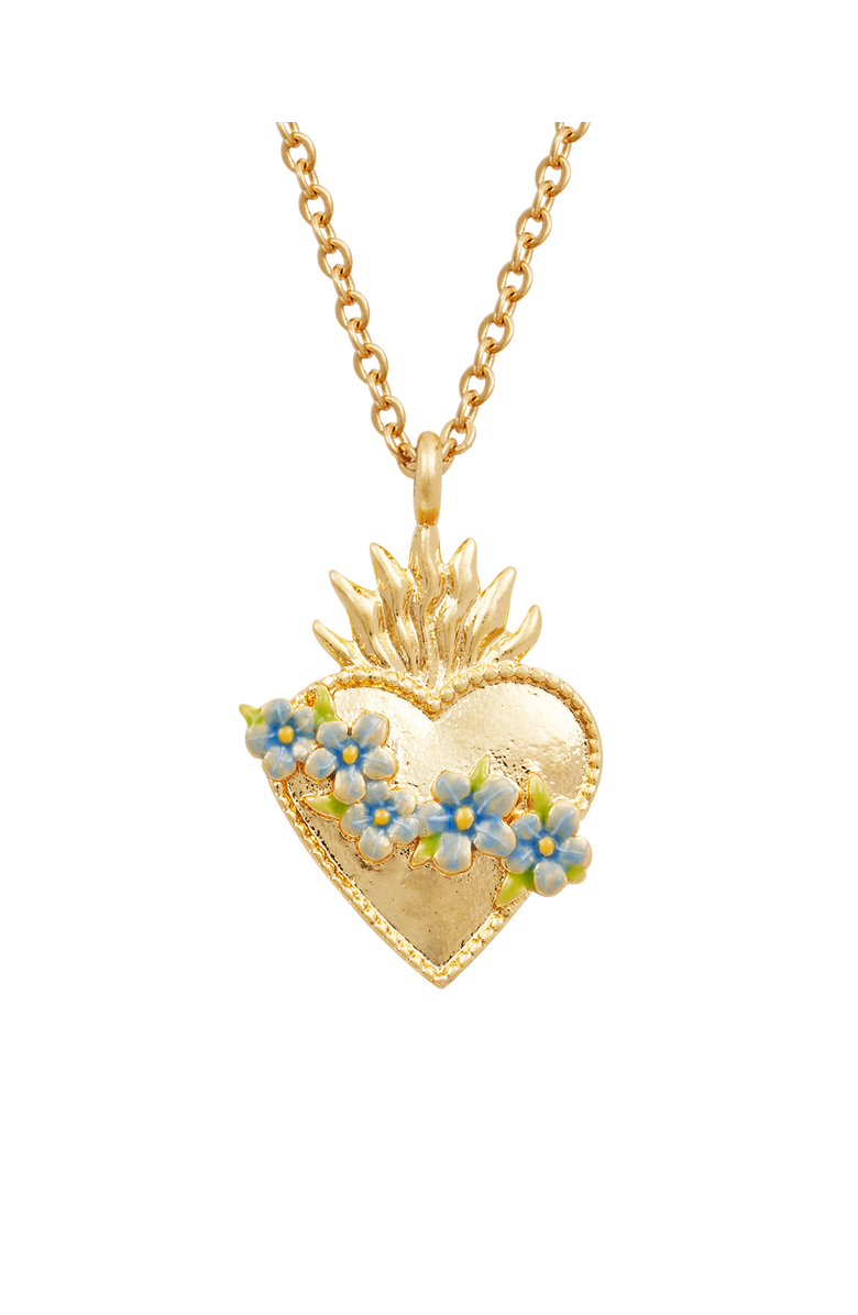 Fable England Sacred Heart Necklace, Alternate, color, Gold