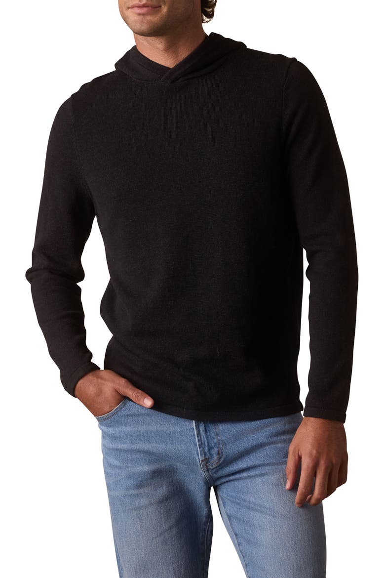 Jimmy Essential Hooded Sweater, Main, color, BLACK