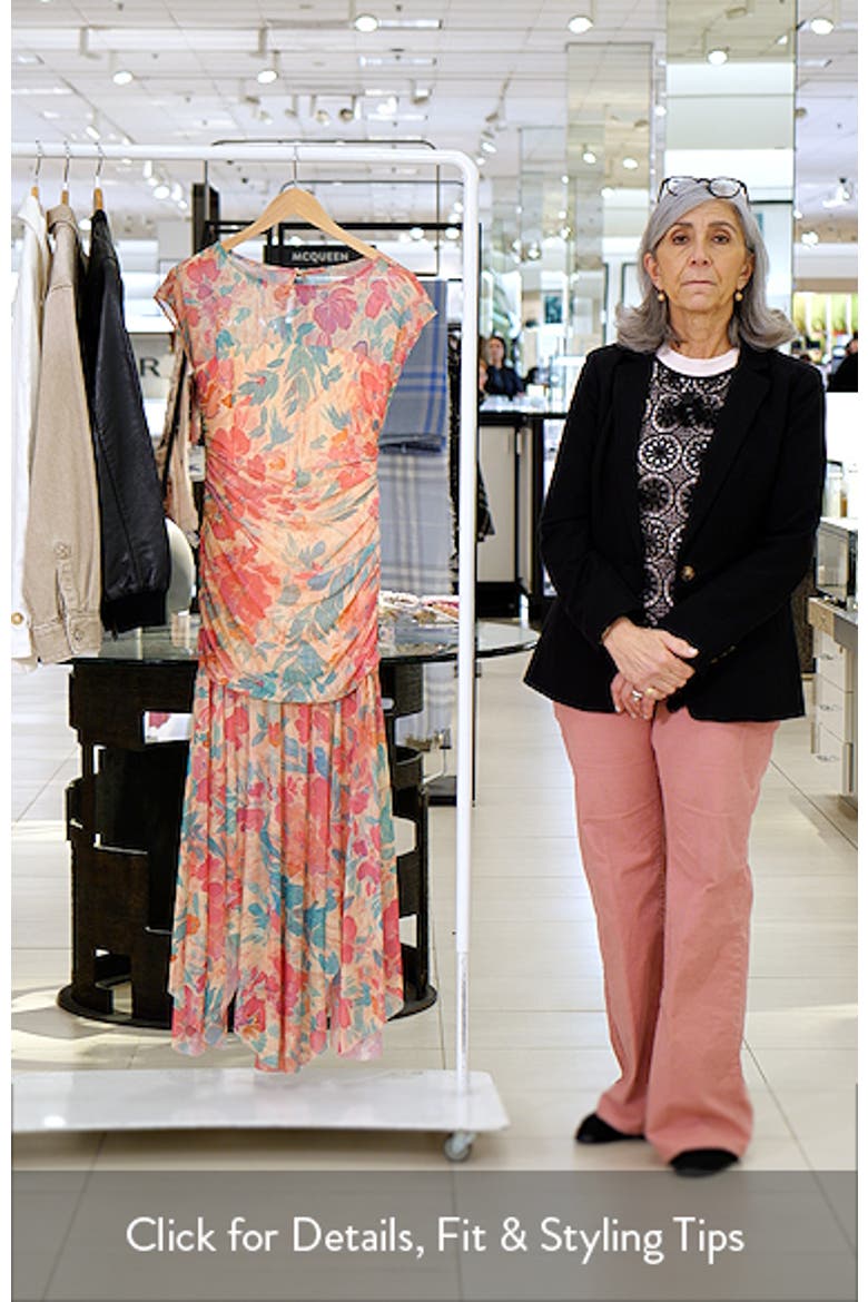 Agnes Floral Print Georgette Maxi Dress video