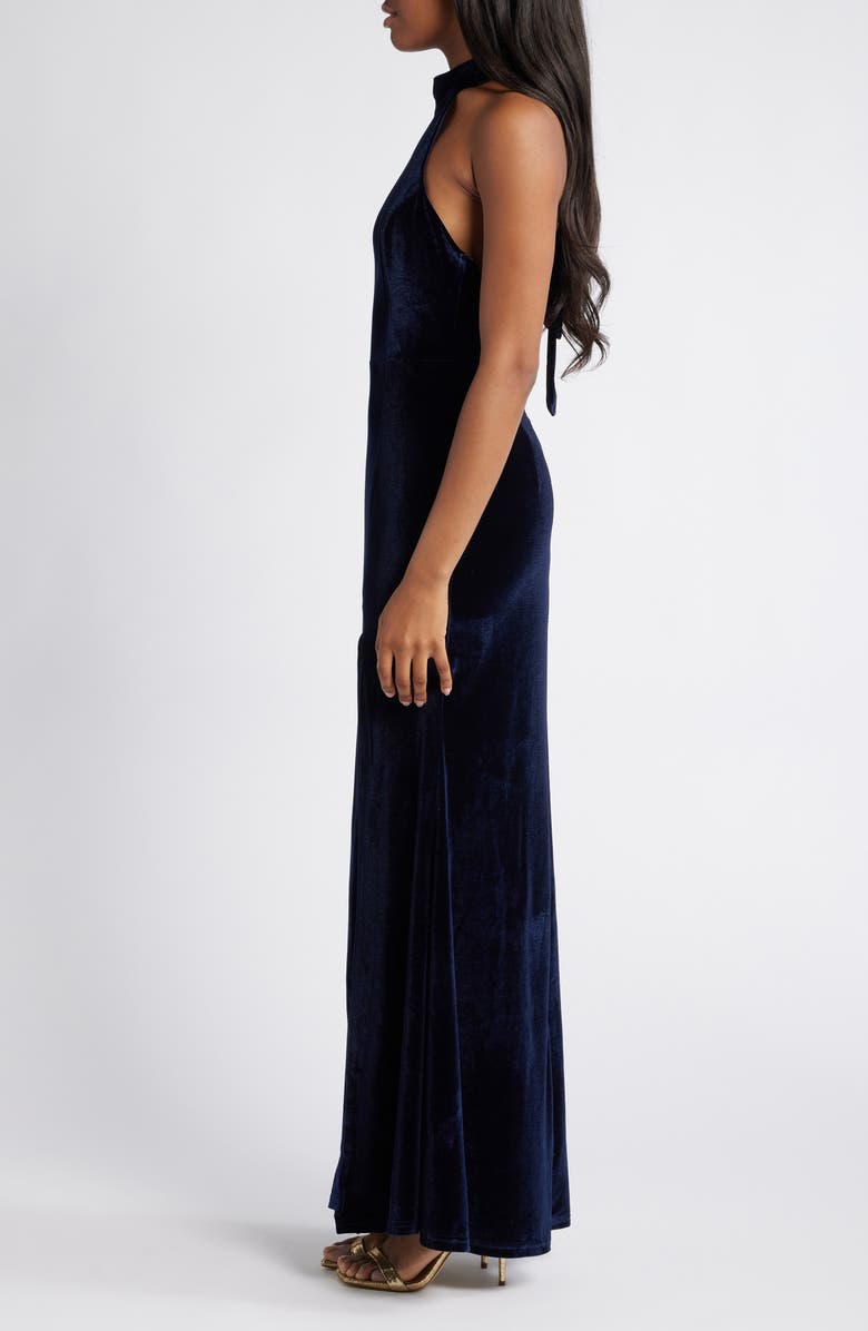 Lulus Fabulous Always Velvet Mermaid Gown, Alternate, color,