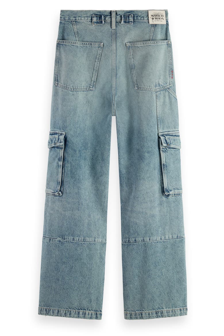 The Deep Wide Leg Cargo Jeans, Alternate, color, ROLLING ROAD