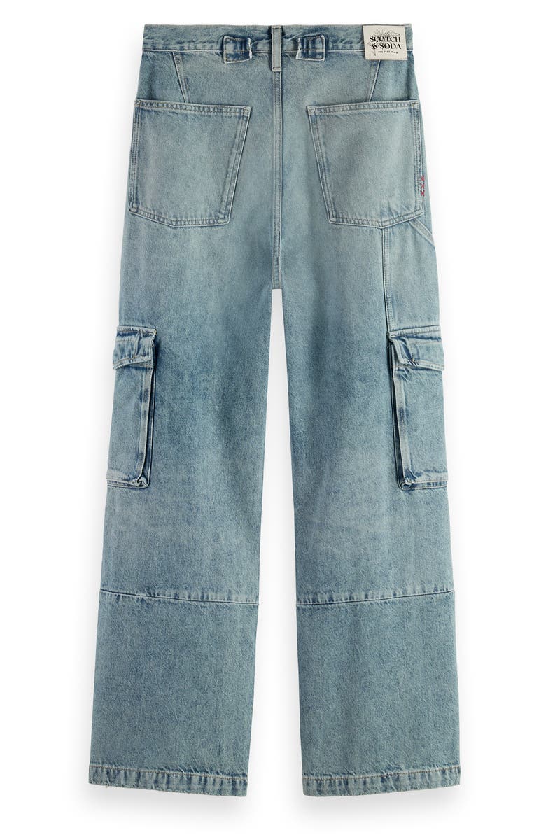Scotch & Soda The Deep Wide Leg Cargo Jeans, Alternate, color, 