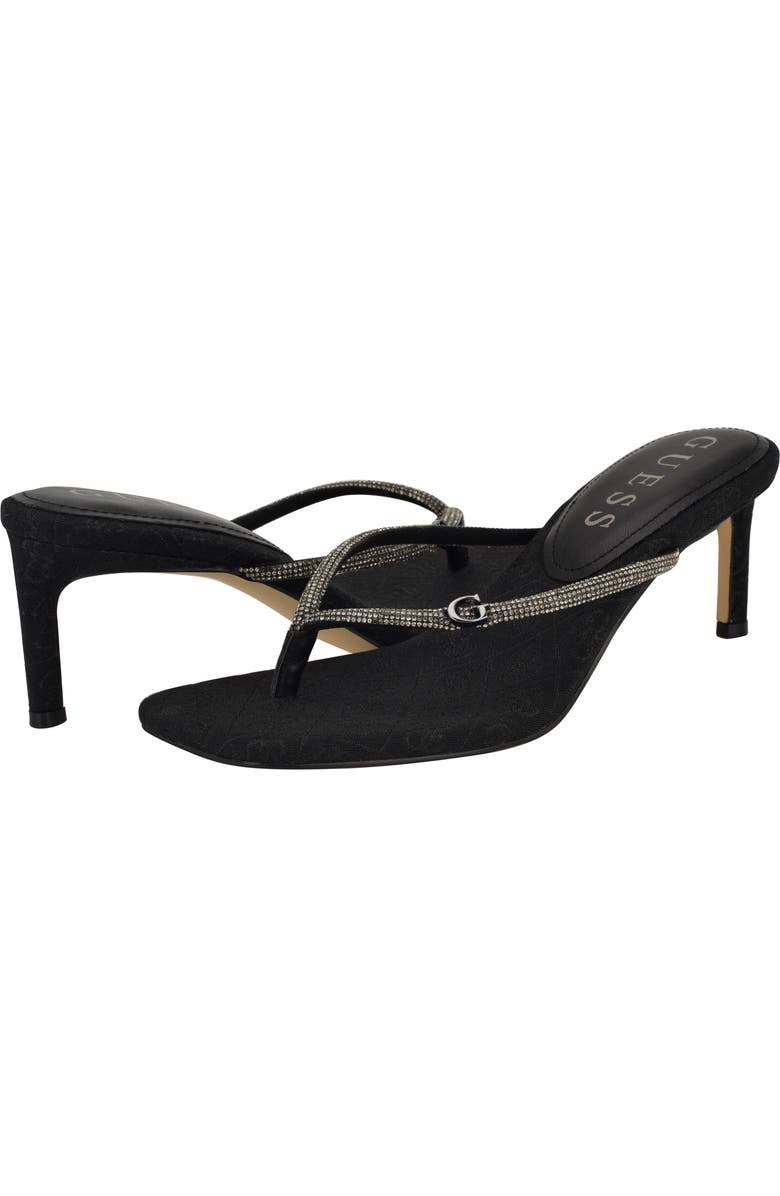 GUESS Crystal Embellished Sandal, Alternate, color,