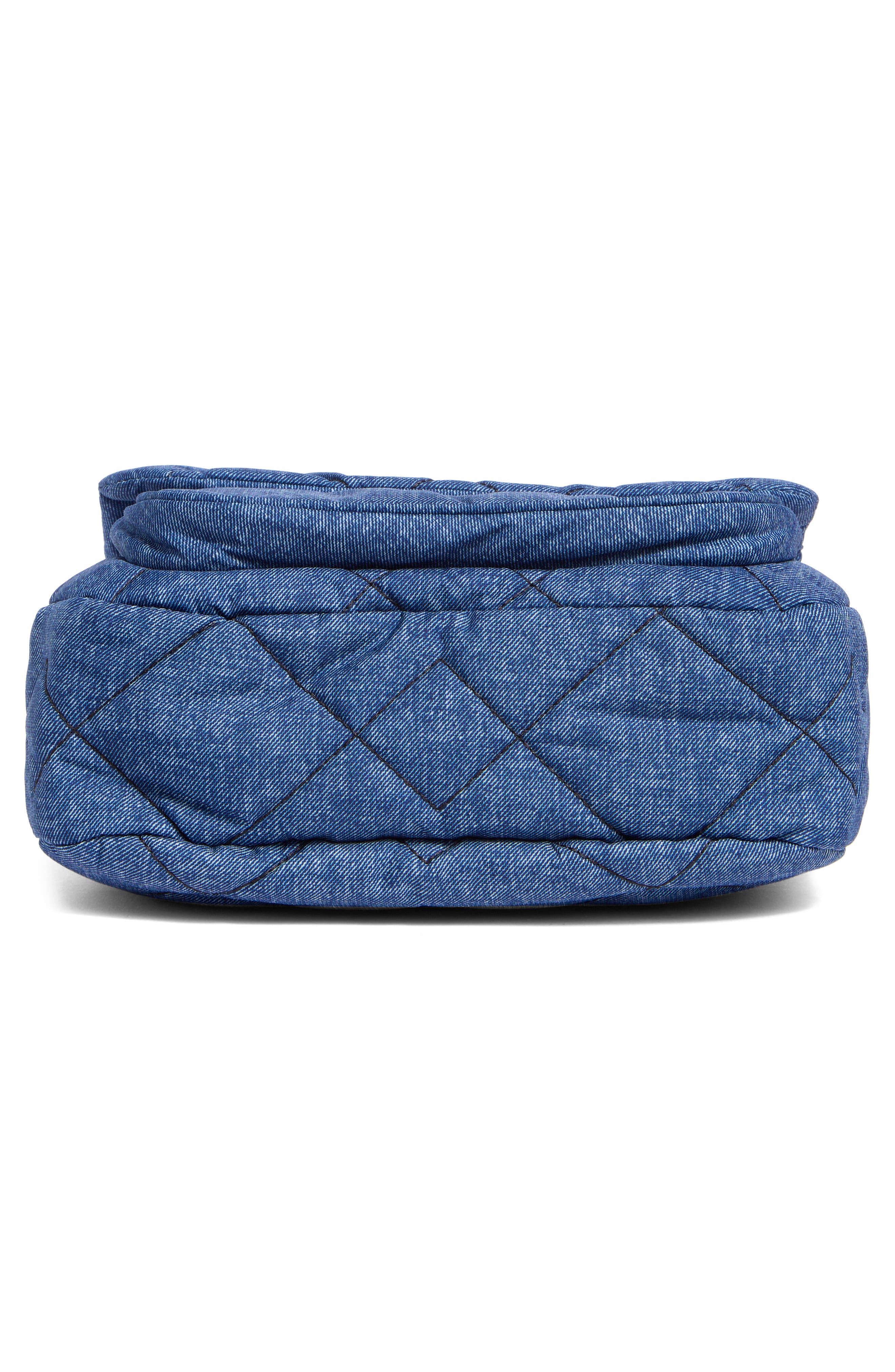 Marc Jacobs Denim Effect Quilted Crossbody Bag, Alternate, color, Denim Blue