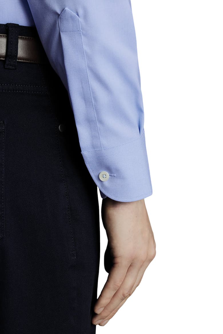 Non-Iron Button-Down Oxford Slim Fit Shirt Single Cuff, Alternate, color, Sky Blue