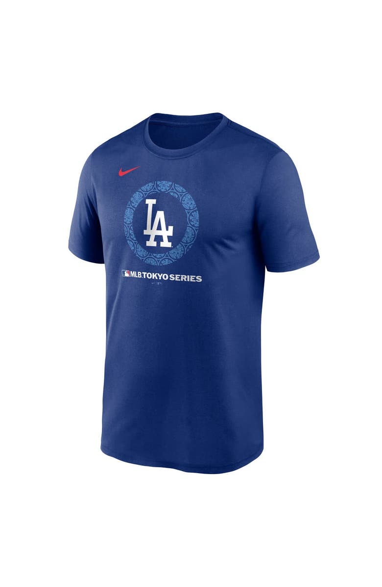Nike Men's Nike Royal Los Angeles Dodgers 2025 MLB World Tour: Tokyo Series Legend Logo T-Shirt, Alternate, color, 