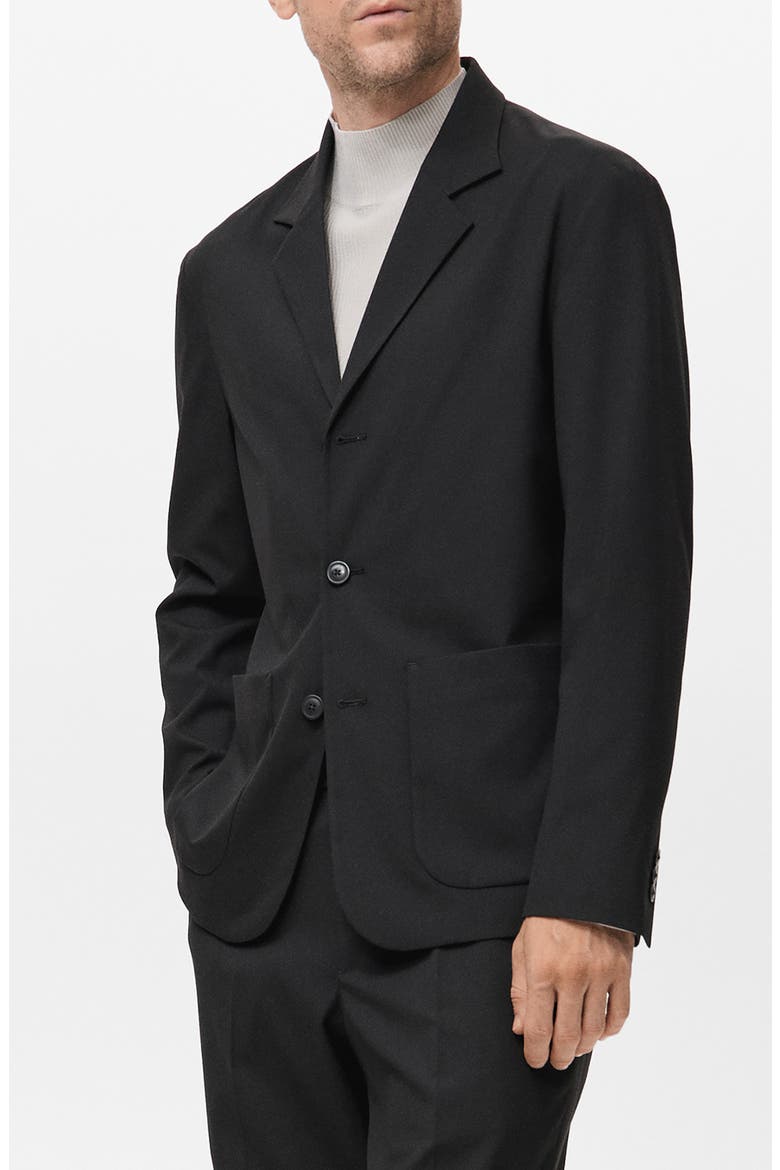 Slim Fit Suit Blazer, Alternate, color, BLACK