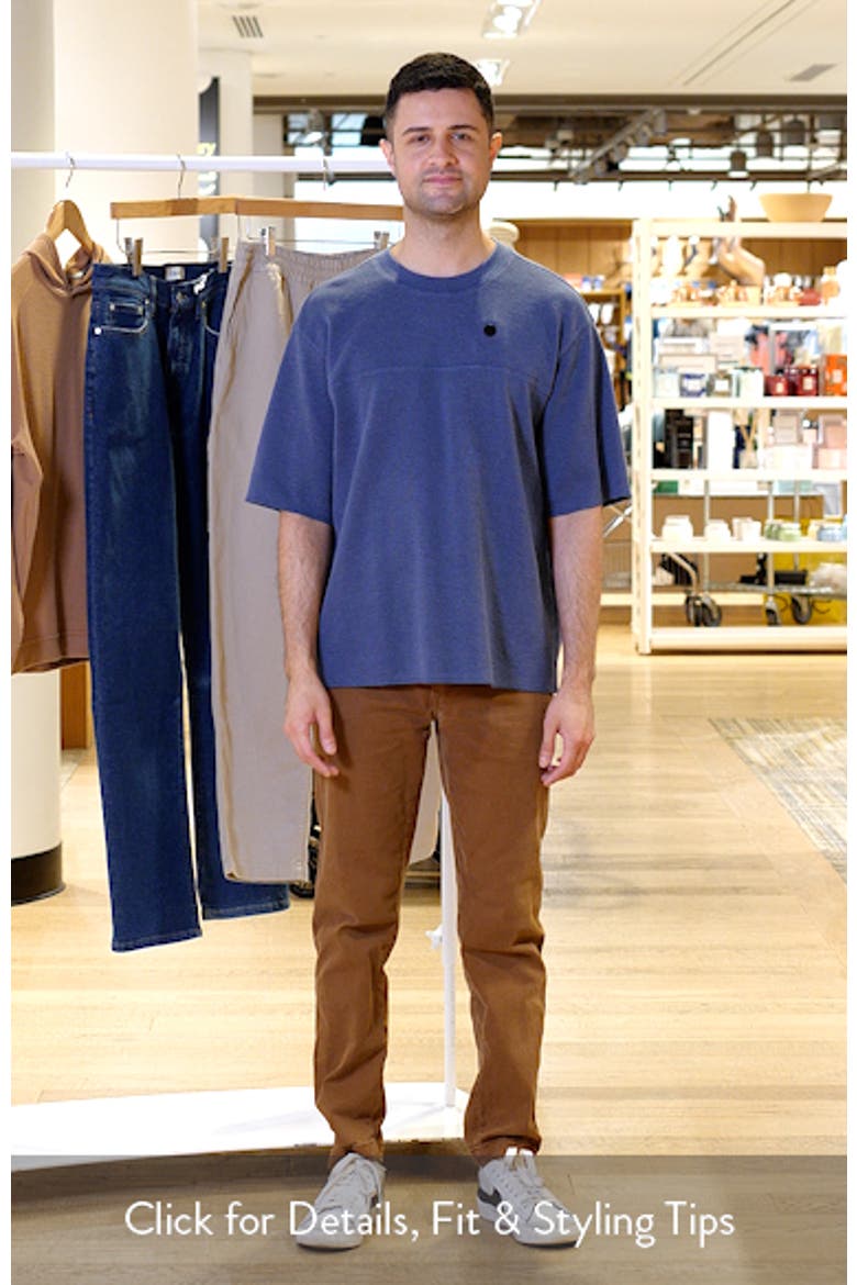 Oversize Cotton Blend Waffle T-Shirt video