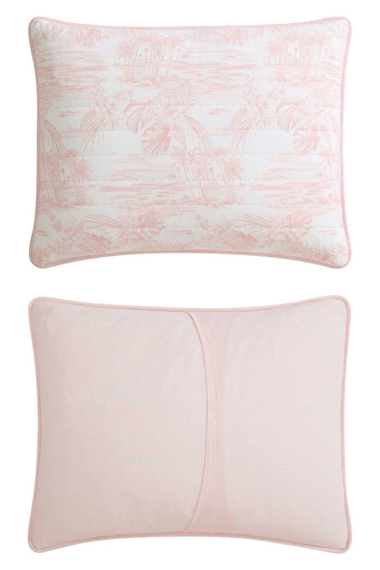 Beach Bluff Toile Cotton Comforter & Sham Set, Alternate, color, LIGHT PINK