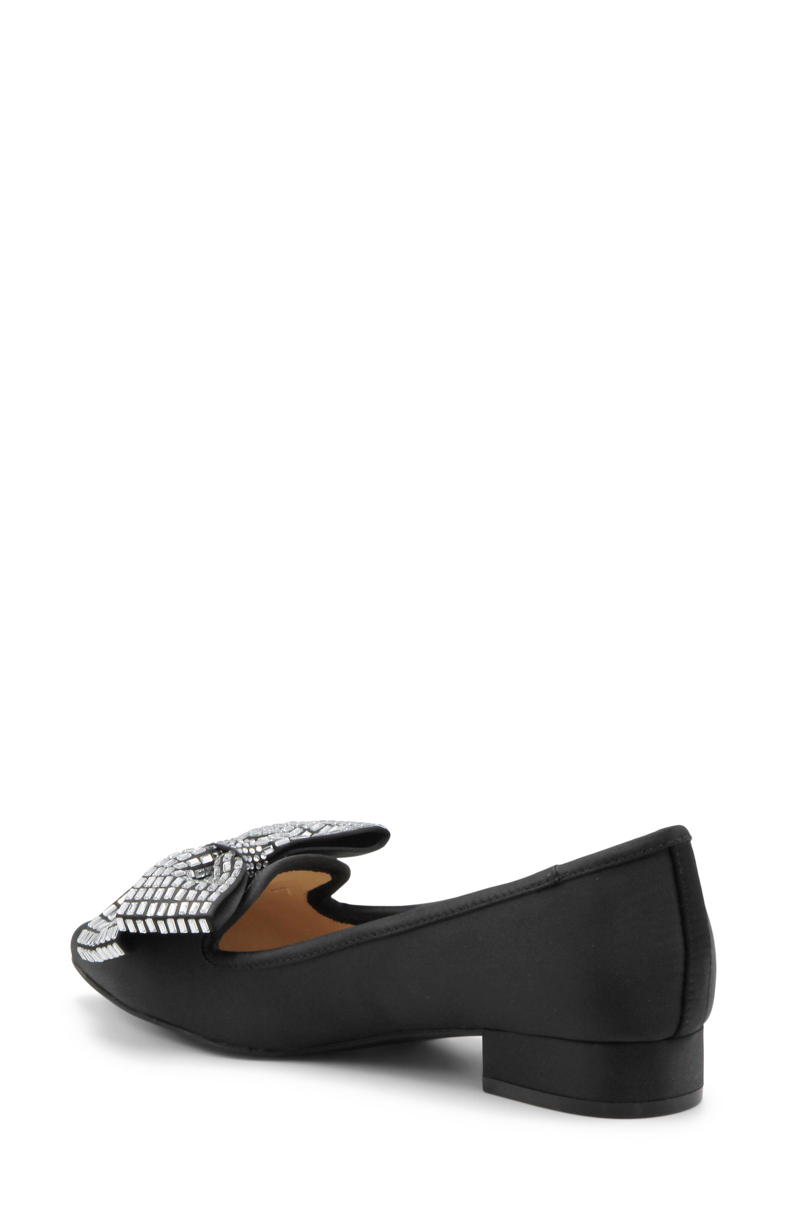 Adrienne Vittadini Pinos Bow Pump, Alternate, color, Black Satin