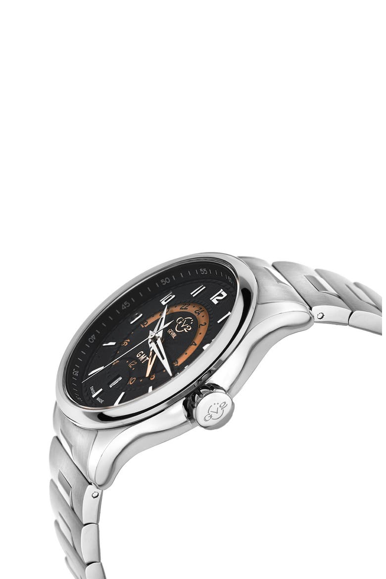 Men's Giromondo Bracelet Watch, 35mm, Alternate, color, STAINLESS STEEL