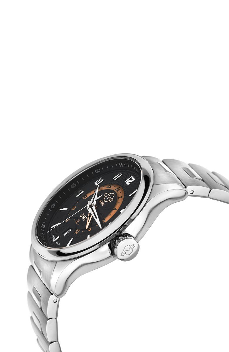 GEVRIL Men's Giromondo Bracelet Watch, 35mm, Alternate, color, Stainless Steel