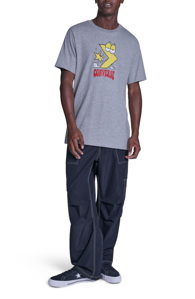 Converse Munchies T-Shirt, Alternate, color, Vintage Grey Heather