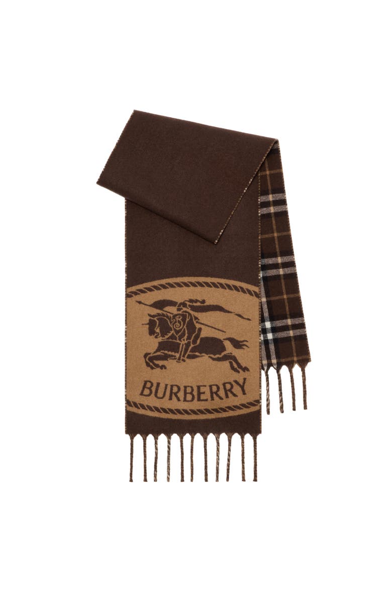 Burberry Reversible Knight Stamp Scarf, Main, color, 