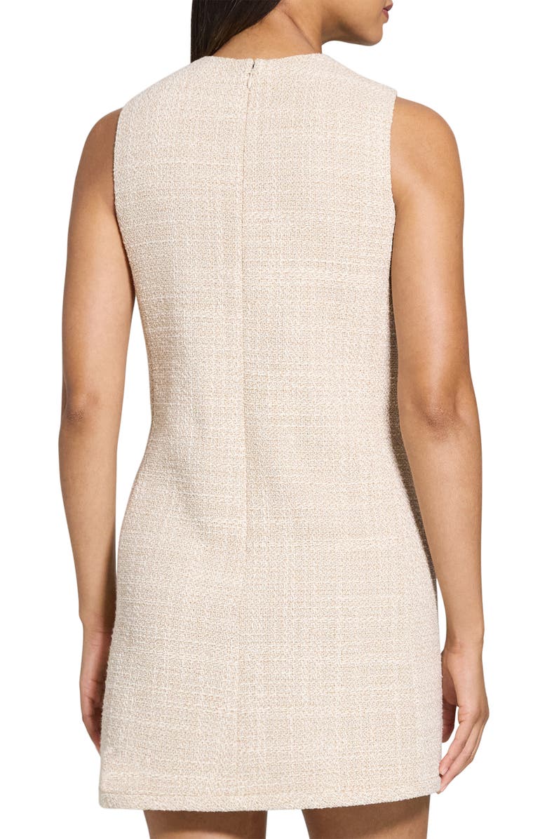Theory Sleeveless Tweed A-Line Dress, Alternate, color, Taupe Multi