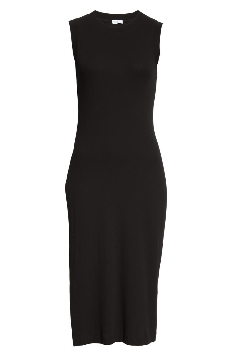 Rosetta Getty Side Split Rib Cotton Jersey Top, Alternate, color, 