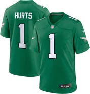 Nike Men's Nike Jalen Hurts Kelly Green Philadelphia Eagles Alternate Game Player Jersey