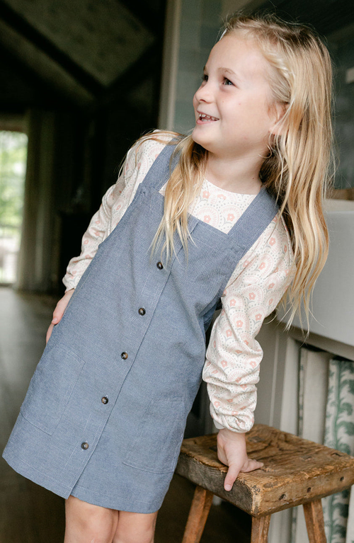 Little Paper Kids Penelope Retro Floral Crew Sweatshirt In Pink