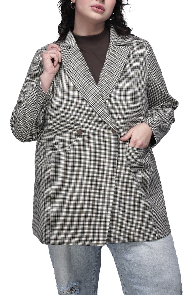 WILDFANG The Empower Zipper Double Breasted Blazer, Alternate, color,