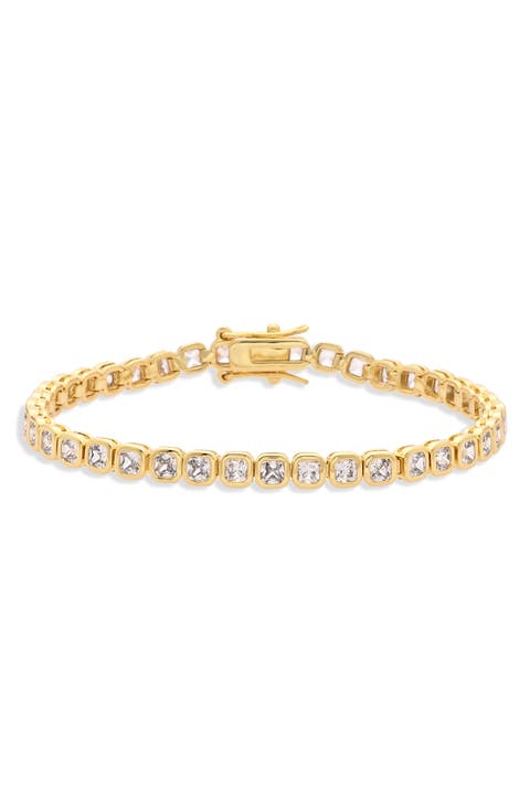 Solenne Line 18k Gold Plated Cubic Zirconia Bracelet