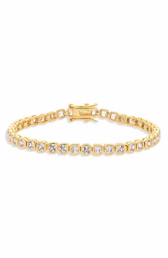 Solenne Line 18k Gold Plated Cubic Zirconia Bracelet